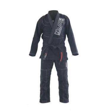 Imagem de Kimono Naja Brave Jiu-Jitsu Masculino Preto, Preto, A1