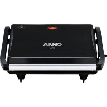 Imagem de Grill Elétrico Compact Gpto com Placa Antiaderente e Tampa Ajustável Preto 110V