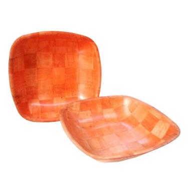 Imagem de Tigela De Bambu Quadrada Saladeira 30cm - UD25