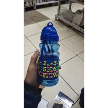 Imagem de Garrafa infantil emborrachada 180 ml fratelli, AZUL