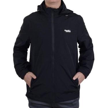 Imagem de Jaqueta Masculina Red Nose Corta Vento Impermeável Preta 958, P, Preto