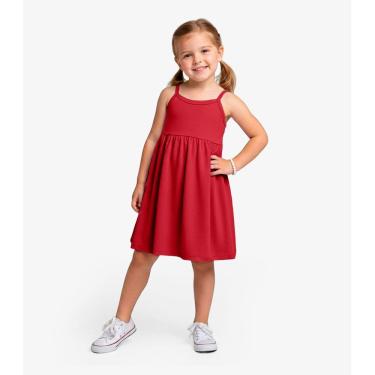Imagem de Vestido Menina Infantil de Alças Select Vermelho