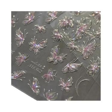 Imagem de Adesivos De Unha 3D De Estrela-do-mar Fofos, Decorações Adesivas De Bo