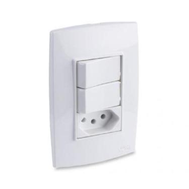 Imagem de Conjunto com 2 Interruptores E Uma Tomada Force Line