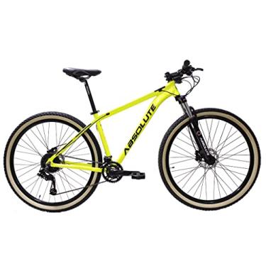 Imagem de Bicicleta Aro 29 Bike Absolute Nero 4 Gta Ksw 18v Susp. com Trava (17, Amarelo Neon)