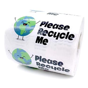 Imagem de Adesivos fofos de pequenas empresas, adesivos engraçados por favor me recicle adesivos de pequenas empresas, caixa reutilizada, etiqueta de reciclagem, adesivos de embalagem, envelopes de correio adesivos de envio para pequenas empresas, 500 peças