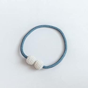 Imagem de Corda de amarração de cortina fivela magnética alça de cortina corda de ligação sem perfuração atração magnética cortina de ligação acessórios de corda, T5,1 Pcs