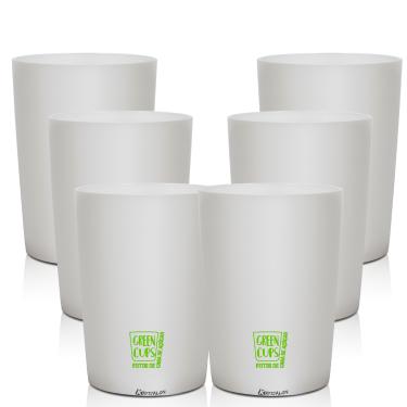 Imagem de 6 Copos Big Drink 320ml Eco Sustentável Green Cups