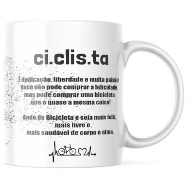 Imagem de Caneca Porcelana Significado de Ciclista Bicicleta Bike Ciclismo