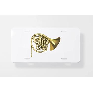 Imagem de Capa para placa de licença The Trumpet – Capa para placa de carro – Capa para placa de carro 15 x 30 cm
