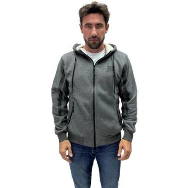 Imagem de Blusa Gangster Aberta Moletom com Capuz Masculina-Masculino