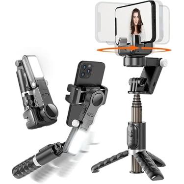 Imagem de Estabilizador para Smartphone Gimbal Q18, Com 2 Eixos para Celular com Tripé, Rotação de 360° com controle Remoto para Android e iPhone, Ideal para Vlogging, YouTube, Gravação de Vídeo TikTok