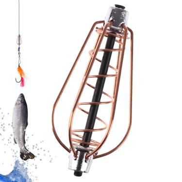 Imagem de isca pesca | Cesto Iscas Armadilha Primavera Método Alimentadores em Linha Lançador Isca | Alimentador carpa, equipamento pesca carpa, alimentador pesca, suporte Purble