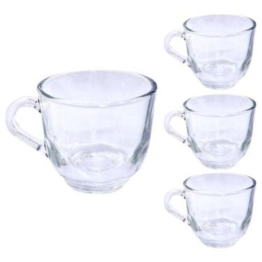 Imagem de Conjunto C/3 Xícaras De Chá Vidro 150ml Transp. Praticasa