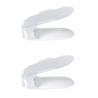 Imagem de Kit 2 Organizadores Sapatos Reforçado Regulagem Transparente - 123 Org