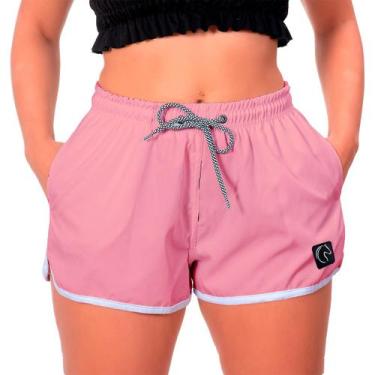 Imagem de Shorts Feminino Básico Moda Praia Casual Treino Academia Soltinho Seca