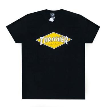 Imagem de Camiseta Thrasher Magazine Diamond Logo - Preto-Masculino