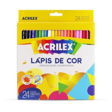 Imagem de Lápis de Cor, Sextavado, 24 Cores, Acrilex