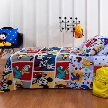 Imagem de Manta Infantil Solteiro Flannel Mickey Friends Disney - Andreza Enxova