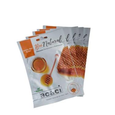 Imagem de 5 Máscara Facial De Geleia Real Mel Purificante Hidratante - telintec