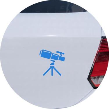 Imagem de Adesivo de Carro Astronomia Telescópio - Cor Azul Claro - Melhor Adesi