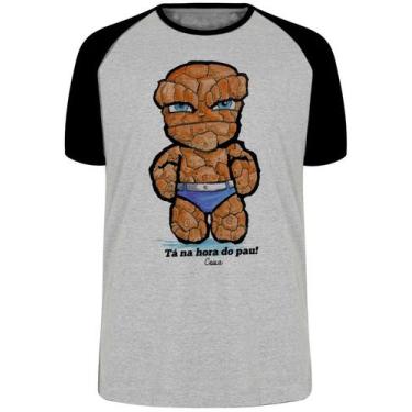 Imagem de Camiseta Coisa Quarteto Fantástico Blusa Plus Size extra grande adulto