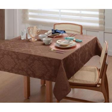 Imagem de Toalha de mesa retangular Jacquard 6 lugares 2,00x1,40m - MAYRA ENXOVA