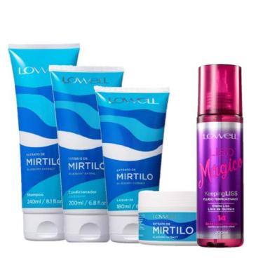 Imagem de Kit Lowell Extrato de Mirtilo Home Care Termoativado Completo (5 produ