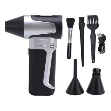 Imagem de Espanador de Ar Comprimido, Espanador Elétrico Com Motor Ajustável de 3 Engrenagens, 130000 RPM, 52 M/S de Velocidade, Bateria de 3000 MAh Integrada, Espanador Elétrico Com