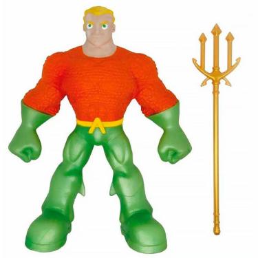 Imagem de Boneco Elástico Super Stretchy 14cm DC Aquaman BR2252 AQU - Multikids