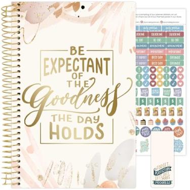 Imagem de bloom daily planners Agenda do ano acadêmico 2025-2026 (julho de 2025 a julho de 2026) - Agenda A5 semanal e mensal com adesivos - 14 cm x 21 cm - Moments of Grace