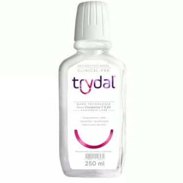 Imagem de Enxaguante Bucal Trydal Clinical-Pro 250ml Antisséptico Cloramina-T Fórmula Avançada Gengivas Saudáveis Proteção Completa Mal Hálito Prevenção