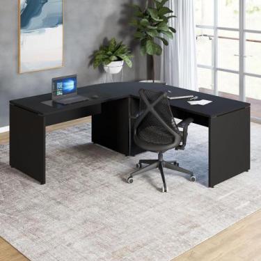 Imagem de Mesa L Escritório 190cm x 70cm Pés Painel F5 Office - F5 Office G, Pre