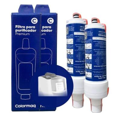 Imagem de Kit 2 Filtro Refil Colormaq Premium Antigo Purificador