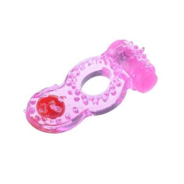 Imagem de Anel Peniano Retardante com Vibrador e Estimulador Clitoriano   - Sexy