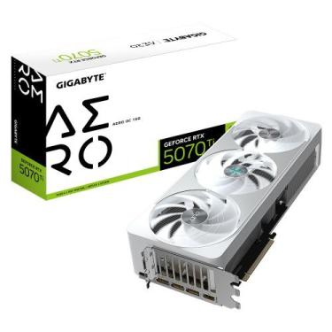 Imagem de Placa de Video Gigabyte RTX 5070 Ti Aero OC 16GB GDDR7 256 bits GVN507