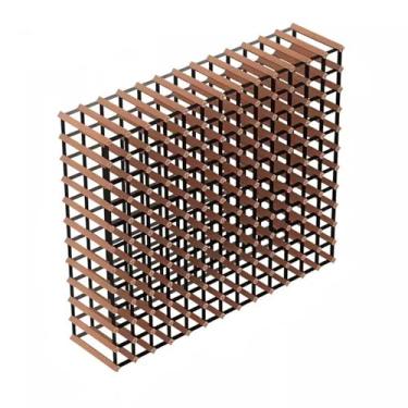 Imagem de Suporte para Vinhos Rack de armazenamento para vinho, armário de vinho para casa, loja comercial, adega, madeira sólida Porta-Garrafas(13 * 11)