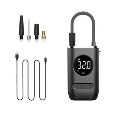 Imagem de Mini Compressor de Ar Portatil Recarregavél Digital USB Calibrador Pneu