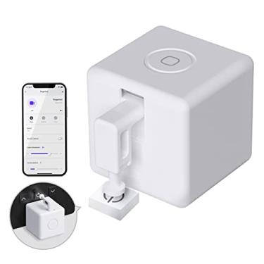 Imagem de MOES Fingerbot Plus Botão inteligente empurrador sem fiação, atualize com controle de toque, funciona com aplicativo Smart Life, adicione um hub Bluetooth Tuya compatível com Alexa, Google Home e