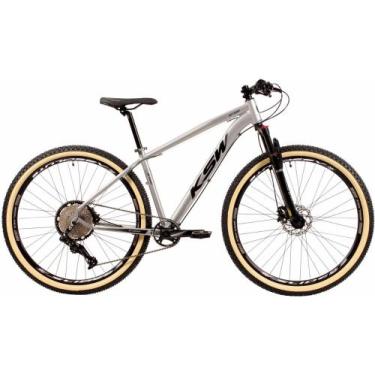 Imagem de Bicicleta Aro 29 Ksw 9v Freio Hidráulico Trava E K7 11/36, Prata