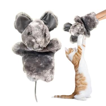 Imagem de Fantoche De Luta Para Gatos | Fantoche em Forma de Rato para Gatos,Interativa Para Animais De Estimação E Brinquedo Para Alívio De Stress