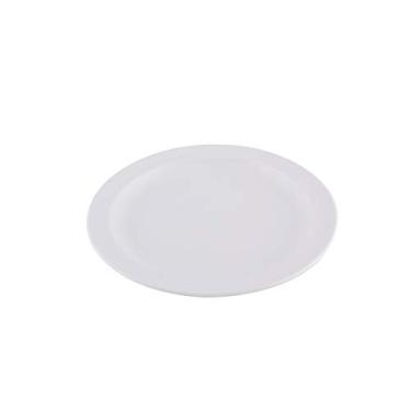 Imagem de Thunder Group Nustone coleção de louça de melamina branca 20 cm, prato redondo de jantar, vem em dúzias