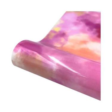 Imagem de Vinil Termocolante HTV Com Estampa De Nuvens Tie-dye Aquarela Para Cam
