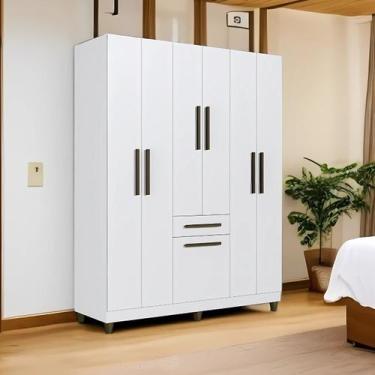 Imagem de Guarda Roupa Roupeiro Laguna 7 portas 1 gaveta Quarto Grande - Faimec,