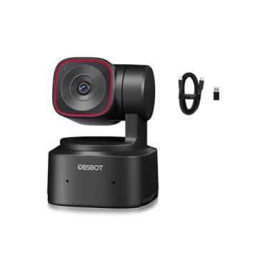 Imagem de OBSBOT Tiny 2 Lite Webcam PTZ UHD 4K com tecnologia AI, sensor CMOS de 1/5.1 cm, zoom digital 4X, rastreamento automático de IA, zoom automático, controle de gestos 2.0, modo beleza, modos