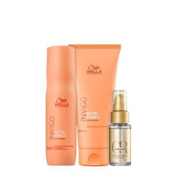 Imagem de Wella Nutri-Enrich Sh 250ml + Cond 200ml + Oleo 30ml - Wella profissio