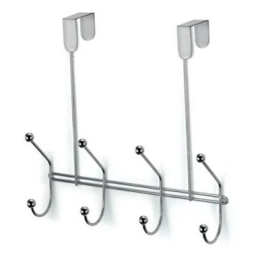 Imagem de Cabide para Porta c/4 Ganchos - 27x26cm - Arthi - ARTHI INOX