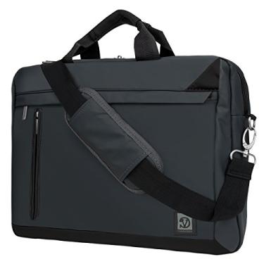 Imagem de Bolsa de ombro para laptop de 15 polegadas compatível com Samsung Galaxy Book4 Book 4 Pro 360 40.6 cm 38.1 cm, Cinza-pedra, 15-inch