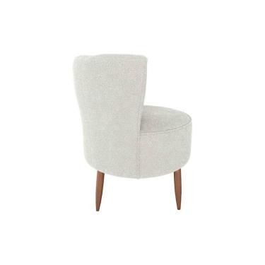 Imagem de Poltrona Decorativa Premium Redonda Savana Matrix Boucle Bege