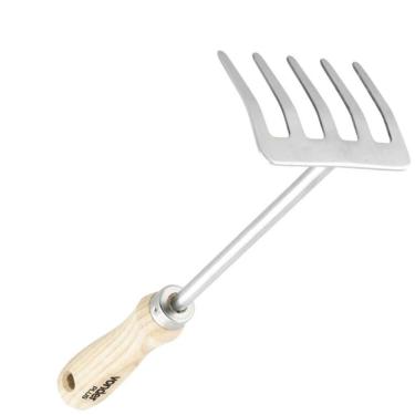 Imagem de Ancinho 5 Dentes Inox Para Jardim Vonder Plus